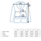 Medidas blazer azul
